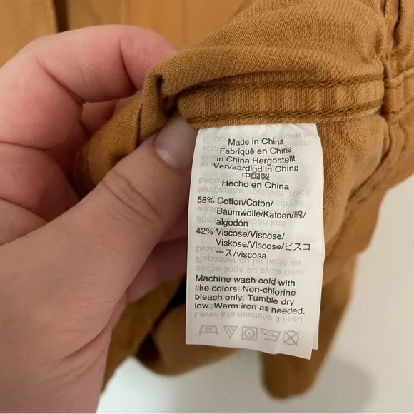 Madewell Southlake Military Jacket Dark Sahara Size 2X - Picture 9 of 10